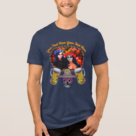 カタリナススカル1718 トライブレンドTシャツ (正面)