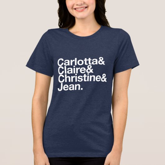カタリナ修道女の名前Tシャツ トライブレンドＴシャツ (正面)