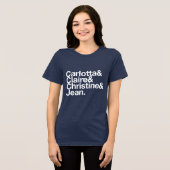 カタリナ修道女の名前Tシャツ トライブレンドＴシャツ (正面全面)