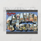 カタリナ島からのご挨拶ヴィンテージ ポストカード (正面/裏面)