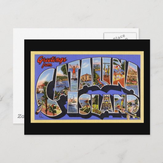 カタリナ島からの挨拶 ポストカード (正面/裏面)