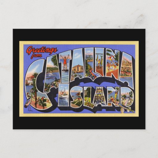 カタリナ島からの挨拶 ポストカード (正面)