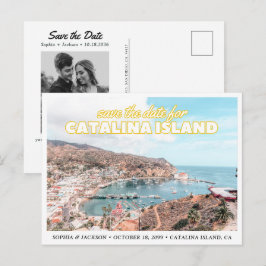 カタリナ島での結婚式のセイヴ・ザ・デートポストカード ポストカード