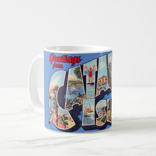 カタリナ島グリーティングマグ コーヒーマグカップ (正面左)