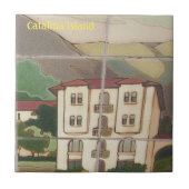 カタリナ島セラミックタイルお気に入りのプレイス タイル (正面)