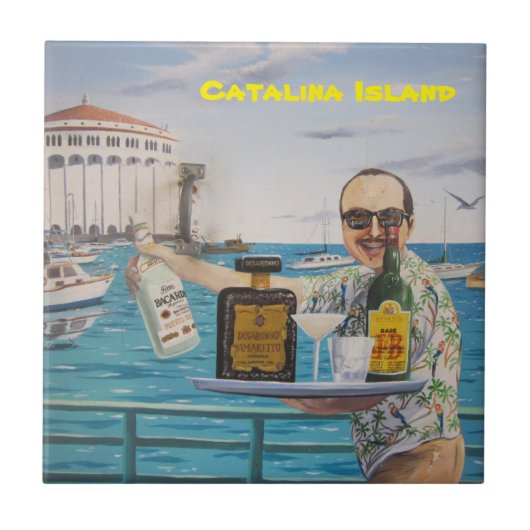 カタリナ島セラミックタイル タイル (正面)