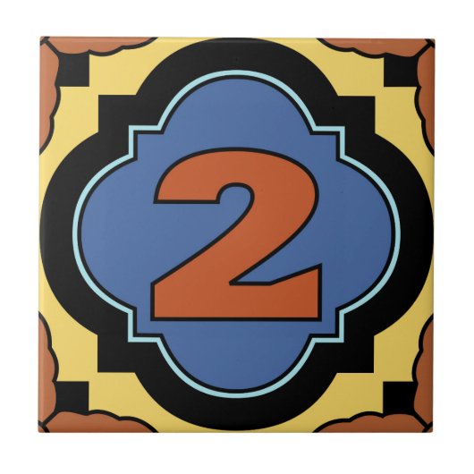 カタリナ島番号住所タイル2 タイル (正面)