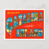 カタリナ島、カリフォルニアトラベルからの挨拶 ポストカード (正面)