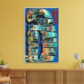 カタリナ島，カリフォルニア州 – ラージレター キャンバスプリント (インサイチュ (リビング))