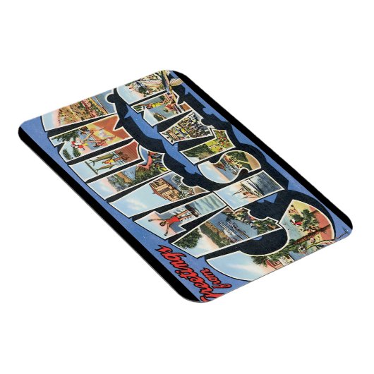 カタリナ島_ヴィンテージ旅行ポスターアートワーク マグネット (右側)