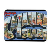 カタリナ島_ヴィンテージ旅行ポスターアートワーク マグネット (横)