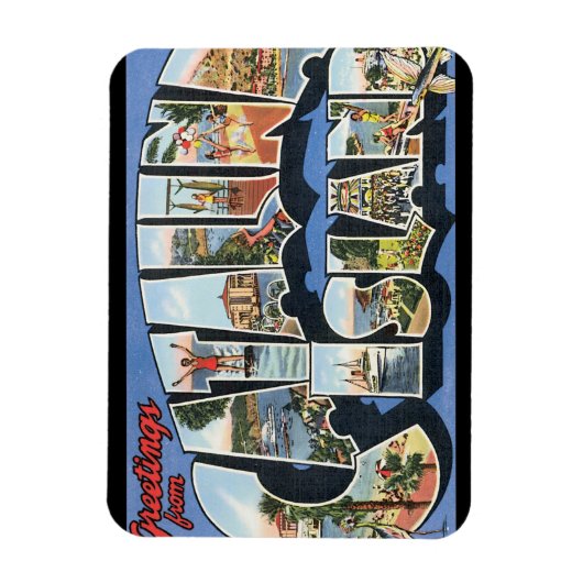 カタリナ島_ヴィンテージ旅行ポスターアートワーク マグネット (縦)