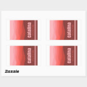 カタリナ州パークアリゾナレッドヒルズ 長方形シール (シート)