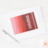 カタリナ州パークアリゾナレッドヒルズ 長方形シール (封筒)