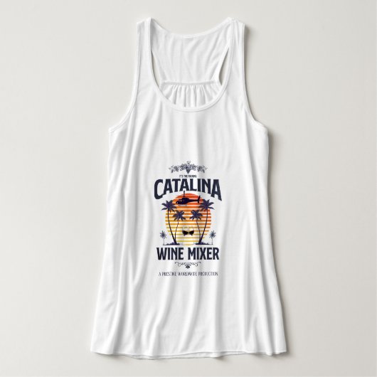 カタリナ・ワイン・ミキサー タンクトップ (デザイン正面)
