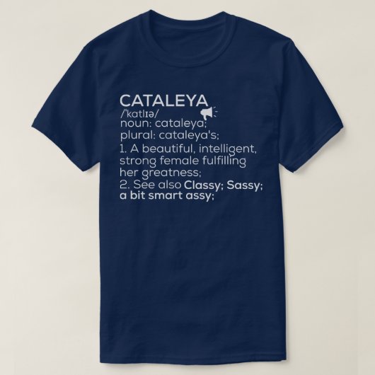 カタリヤ名カタリヤ定義カタリヤ女性 Tシャツ (デザイン正面)