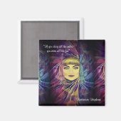 カタリンヘップバーン – フェミ感動的ニズム引用文 マグネット (正面/裏面)