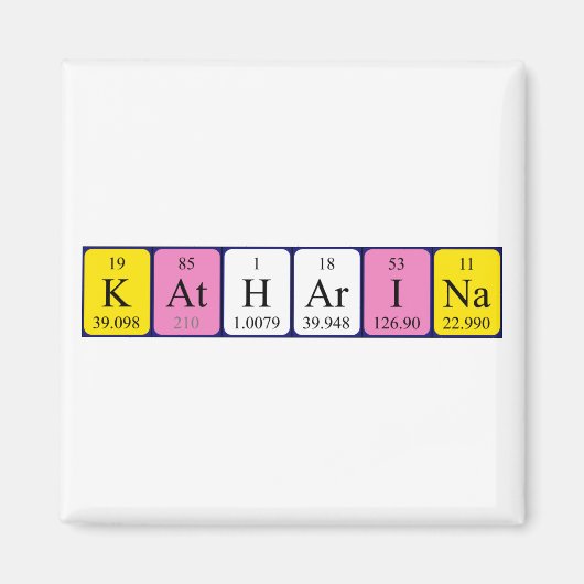 カタリーナ周期表名磁石 マグネット (正面)