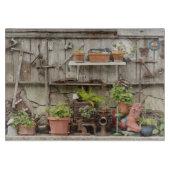 カタリーナ島の木垣に飾りをつけ カッティングボード (正面)