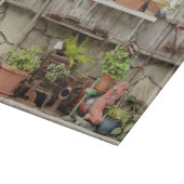 カタリーナ島の木垣に飾りをつけ カッティングボード (角)