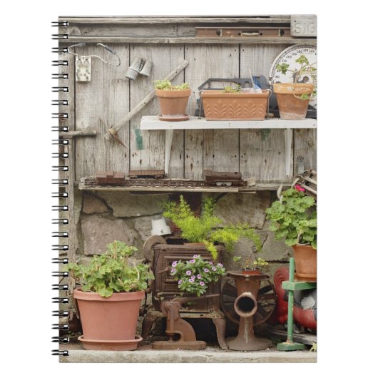 カタリーナ島の木垣に飾りをつけ ノートブック (正面)