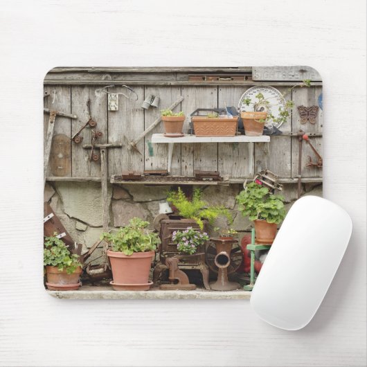 カタリーナ島の木垣に飾りをつけ マウスパッド (マウス)