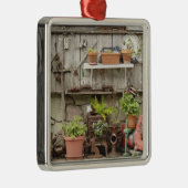 カタリーナ島の木垣に飾りをつけ メタルオーナメント (右)