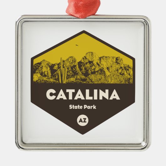 カタリーナ州パーク、アリゾナ メタルオーナメント (正面)