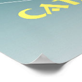 カタリ飛んでいるナ魚 ポスター (角)