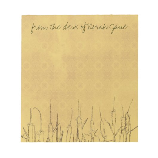 カタルズペン及びインクスケッチ パーソナライズされた ノートパッド (正面)