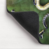 カタルパワームの餌写真芸術 マウスパッド (コーナー)