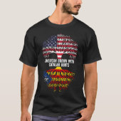 カタルーツ米国国旗で栽培されたアメリカ人 Tシャツ (正面)