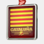 カタルーナ国旗(カタルーニャ) メタルオーナメント (左)