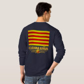 カタルーナ国旗（カタルーニャ） Tシャツ (裏面フル)