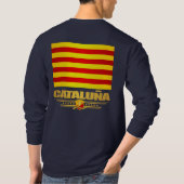 カタルーナ国旗（カタルーニャ） Tシャツ (裏面)