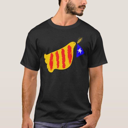 カタルーニャの愛国的カタルーニャ Tシャツ (正面)