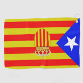 カタルーニャの旗 ゴルフタオル (横)