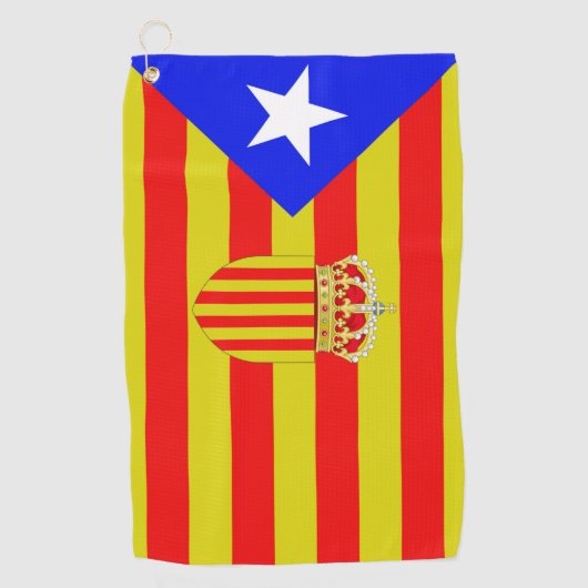 カタルーニャの旗 ゴルフタオル (正面)