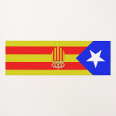 カタルーニャの旗 ヨガマット (正面(横))