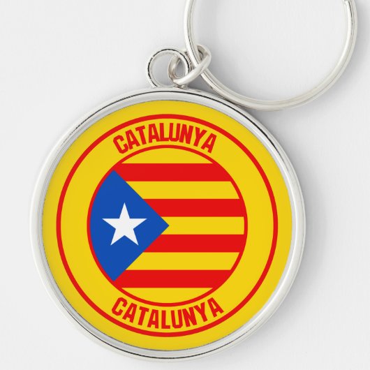 カタルーニャ丸エンブレム キーホルダー (正面)