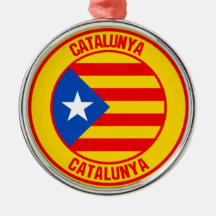 カタルーニャ丸エンブレム メタルオーナメント