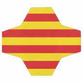 カタルーニャ国旗を掲げた愛国的なサッカーボール サッカーボール (フラット)