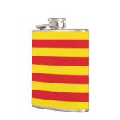 カタルーニャ国旗を掲げた愛国的なフラスコ フラスク (左)