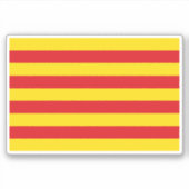 カタルーニャ国旗 シール (正面)