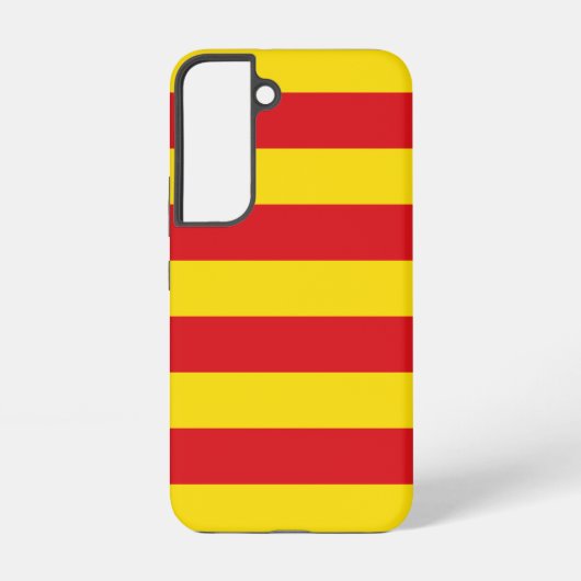 カタルーニャ州の旗 Samsung Galaxy S22 ケース (裏面)