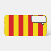 カタルーニャ州の旗 Samsung Galaxy S22 ケース (裏面横)