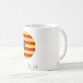 カタルーニャ旗 コーヒーマグ コーヒーマグカップ (正面右)