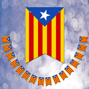 カタルーニャ旗、パーティー ラ・セニェーラ・エステーラダ 結婚式 バンティングフラッグ