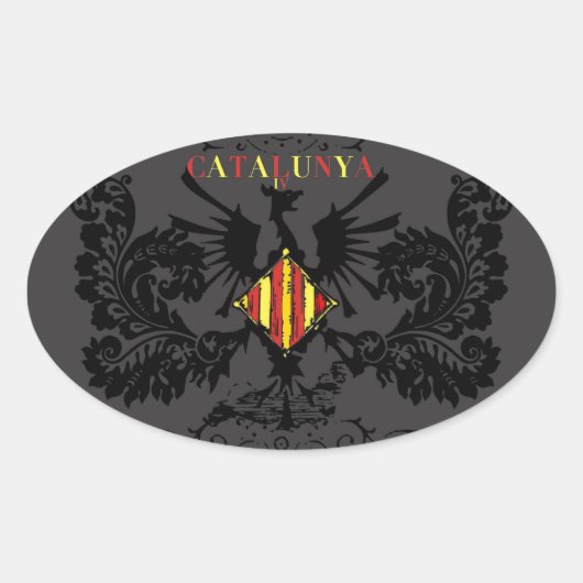カタルーニャ静脈炎 楕円形シール (正面)