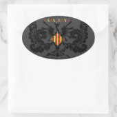 カタルーニャ静脈炎 楕円形シール (バッグ)